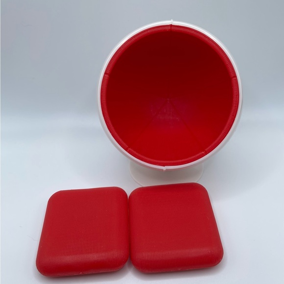 Miniature 1:12 Mid Century Modern Ball Chair, Egg Chair Iconic Design Mini - Picture 5 of 5